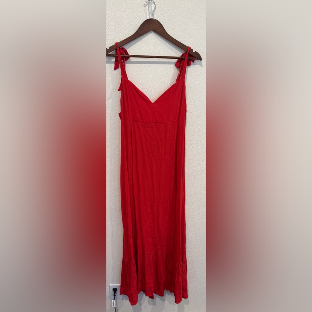 H&M Vibrant Red Maxi Dress
